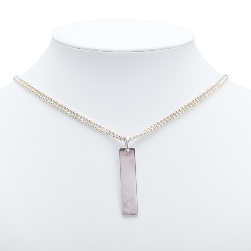 Gucci necklace ball chain double SV925 silver women's GUCCI - Picture 6 of 6